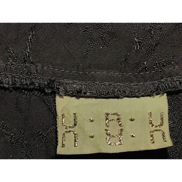 URU Velvet Burnout‎ Sleeveless Blouse One Size Purple Textured Jacquard Vintage - Picture 8 of 12